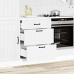 Kitchen Base Cabinet Lucca White Engineered Wood