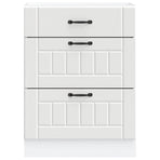 Kitchen Base Cabinet Lucca White Engineered Wood