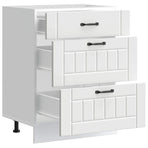 Kitchen Base Cabinet Lucca White Engineered Wood