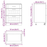 Kitchen Base Cabinet Lucca White Engineered Wood - Extra Image