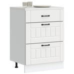 Kitchen Base Cabinet Lucca White Engineered Wood