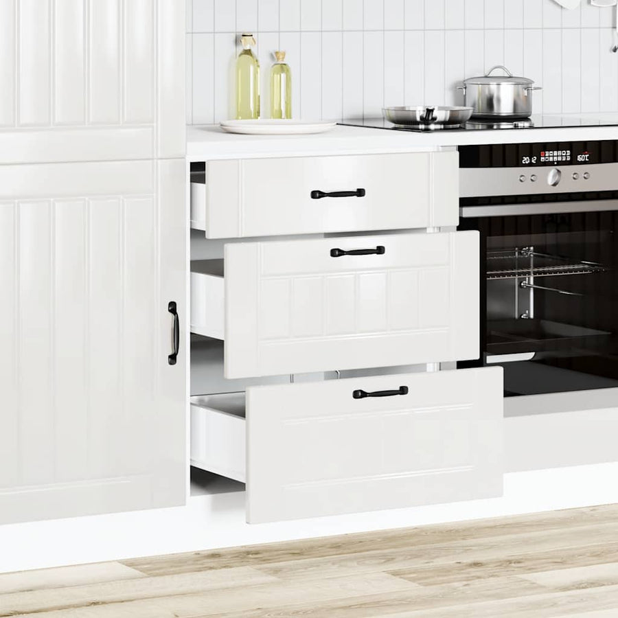 Kitchen Base Cabinet "Lucca" High Gloss White Engineered Wood