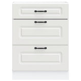 Kitchen Base Cabinet Kalmar White Engineered Wood
