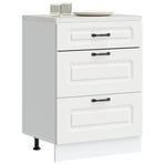 Kitchen Base Cabinet Kalmar White Engineered Wood
