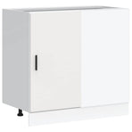 Kitchen Base Cabinet "Lyon" White Engineered Wood