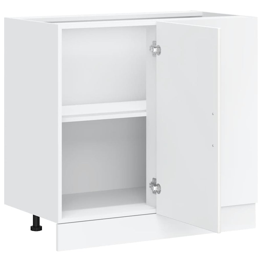 Kitchen Base Cabinet "Lyon" White Engineered Wood