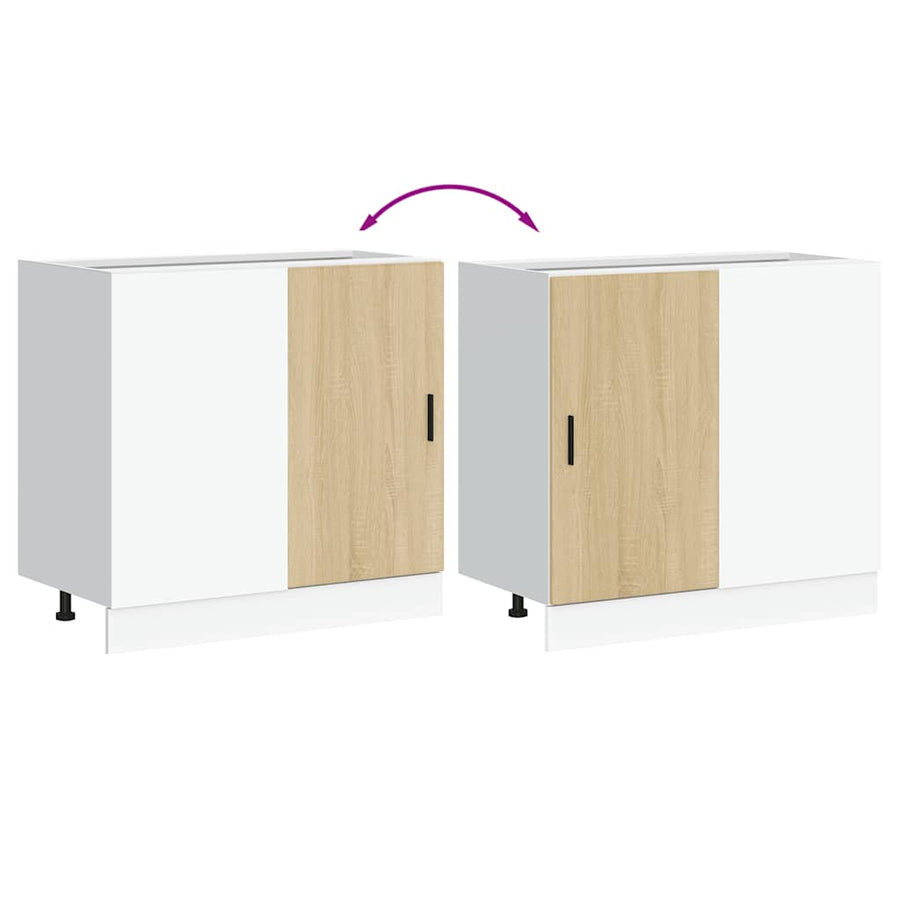 Kitchen Base Cabinet "Lyon" Sonoma Oak Engineered Wood