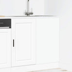 Kitchen Base Cabinet "Porto" White Engineered Wood