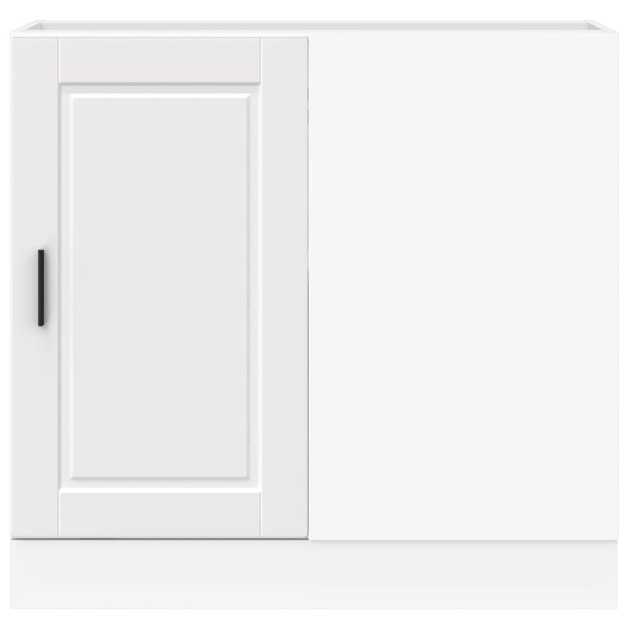 Kitchen Base Cabinet "Porto" White Engineered Wood