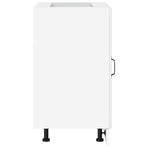 Kitchen Base Cabinet "Porto" White Engineered Wood