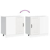 Kitchen Base Cabinet Lucca White Engineered Wood