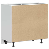 Kitchen Base Cabinet "Lucca" Black Engineered Wood