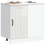 Kitchen Base Cabinet "Lucca" High Gloss White Engineered Wood