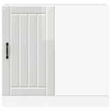 Kitchen Base Cabinet "Lucca" High Gloss White Engineered Wood