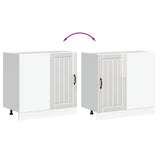 Kitchen Base Cabinet "Lucca" High Gloss White Engineered Wood
