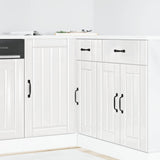 Kitchen Base Cabinet "Lucca" High Gloss White Engineered Wood