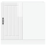 Kitchen Base Cabinet "Lucca" High Gloss White Engineered Wood