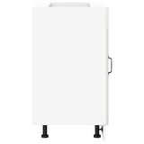 Kitchen Base Cabinet "Lucca" High Gloss White Engineered Wood