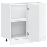 Kitchen Base Cabinet Kalmar White Engineered Wood - 45-Degree Angle