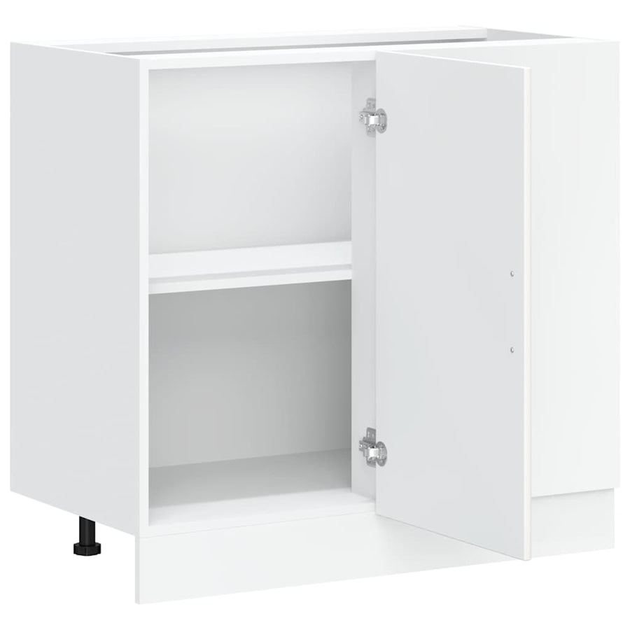 Kitchen Base Cabinet Kalmar White Engineered Wood