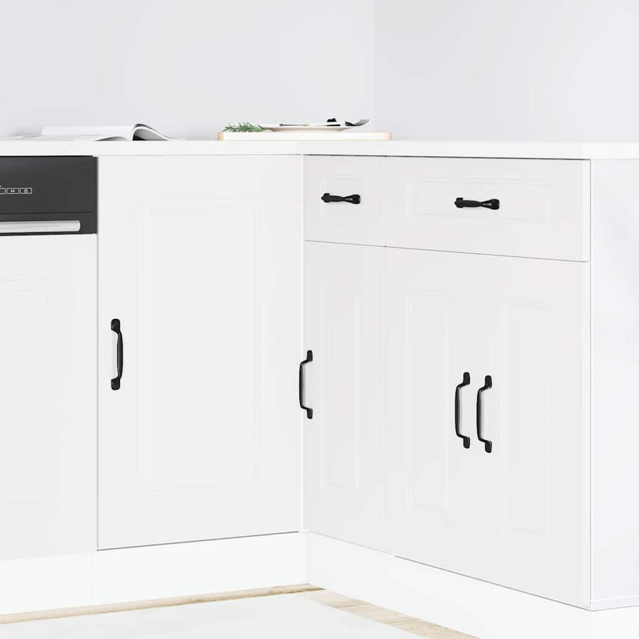 Kitchen Base Cabinet Kalmar White Engineered Wood