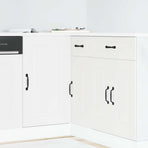 Kitchen Base Cabinet Kalmar White Engineered Wood