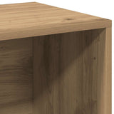 LP Storage Box Artisan Oak 69.5x34x36 cm Engineered Wood - Low Angle