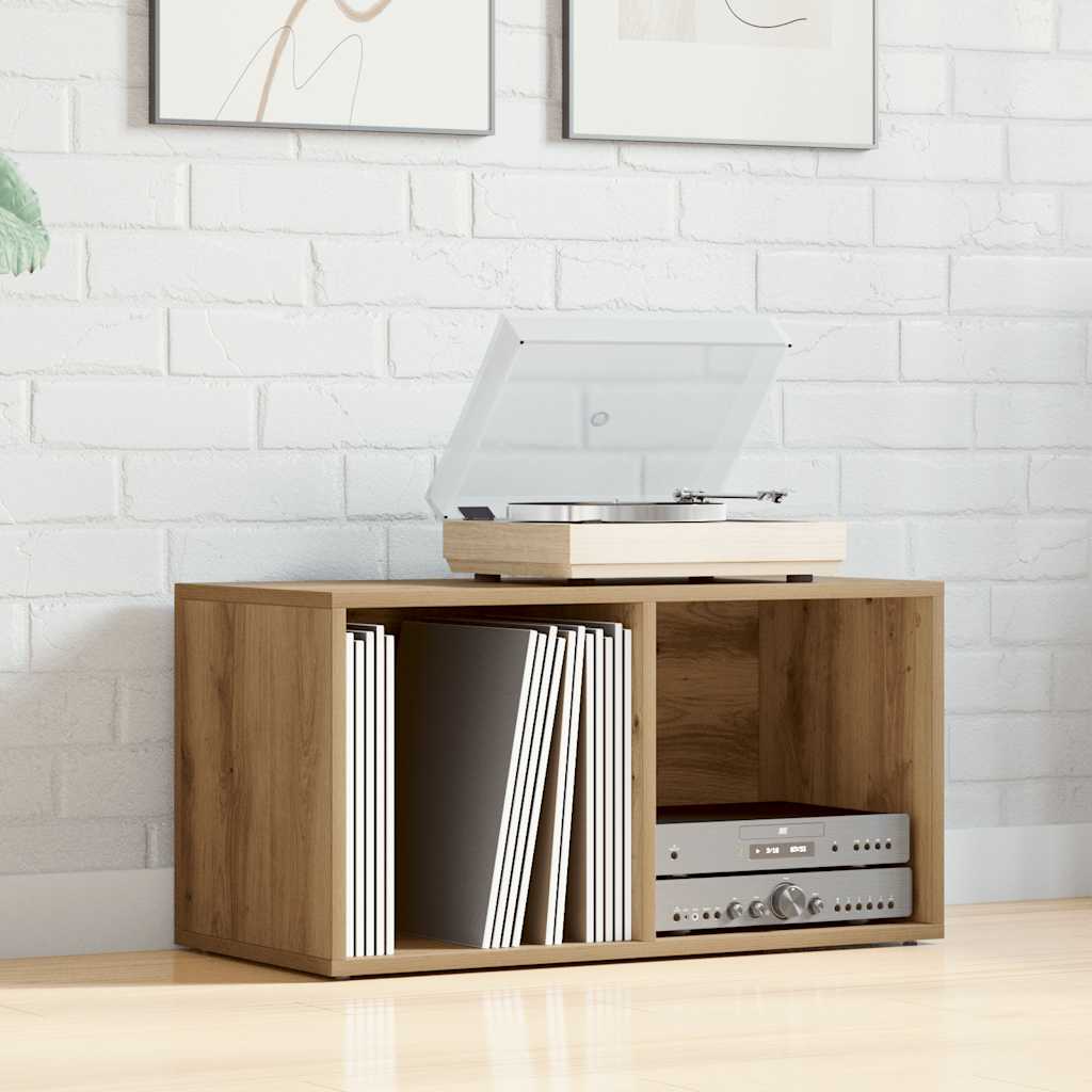 LP Storage Box Artisan Oak 69.5x34x36 cm Engineered Wood