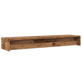 Monitor Stand Old Wood 100x24x13 cm Engineered Wood - Close-Up Angle
