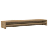 Monitor Stand Artisan Oak 100x24x13 cm Engineered Wood - Front View
