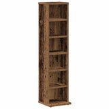 CD Cabinet Old Wood 21x20x88 cm Engineered Wood - Front View