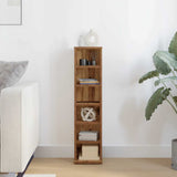 CD Cabinet Old Wood 21x20x88 cm Engineered Wood