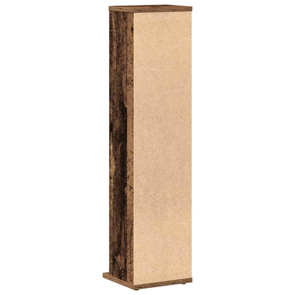 CD Cabinet Old Wood 21x20x88 cm Engineered Wood