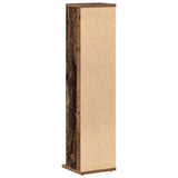 CD Cabinet Old Wood 21x20x88 cm Engineered Wood - Rear View