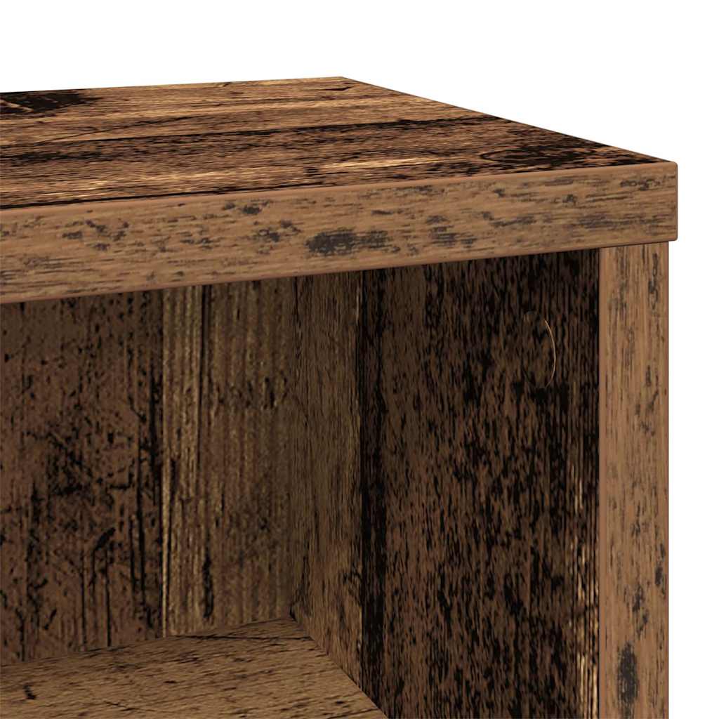 CD Cabinet Old Wood 21x20x88 cm Engineered Wood