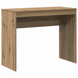 Desk Artisan Oak 90x40x72 cm Engineered Wood - Front View