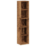 CD Cabinets 2 pcs Old Wood 21x16x93.5 cm Engineered Wood