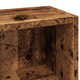 CD Cabinets 2 pcs Old Wood 21x16x93.5 cm Engineered Wood - Low Angle