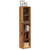 CD Cabinets 2 pcs Old Wood 21x16x93.5 cm Engineered Wood