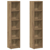 CD Cabinets 2 pcs Artisan Oak 21x16x93,5 cm Engineered Wood - Front View