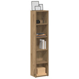 CD Cabinets 2 pcs Artisan Oak 21x16x93,5 cm Engineered Wood - Side View