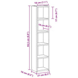 CD Cabinets 2 pcs Artisan Oak 21x16x93,5 cm Engineered Wood - Extra Image