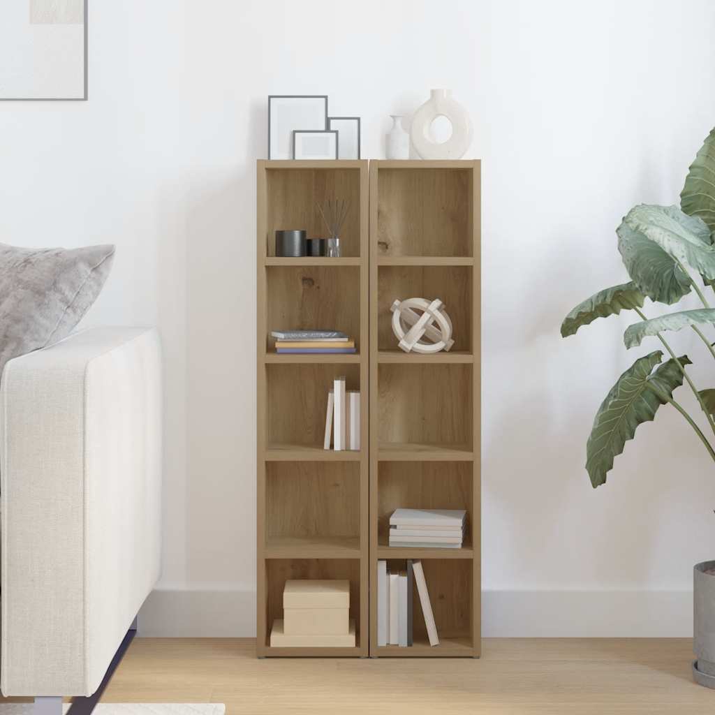 CD Cabinets 2 pcs Artisan Oak 21x16x93,5 cm Engineered Wood