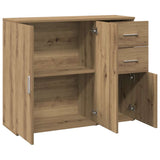 Sideboard Artisan Oak 91x29.5x75 cm Engineered Wood - Top-Down View