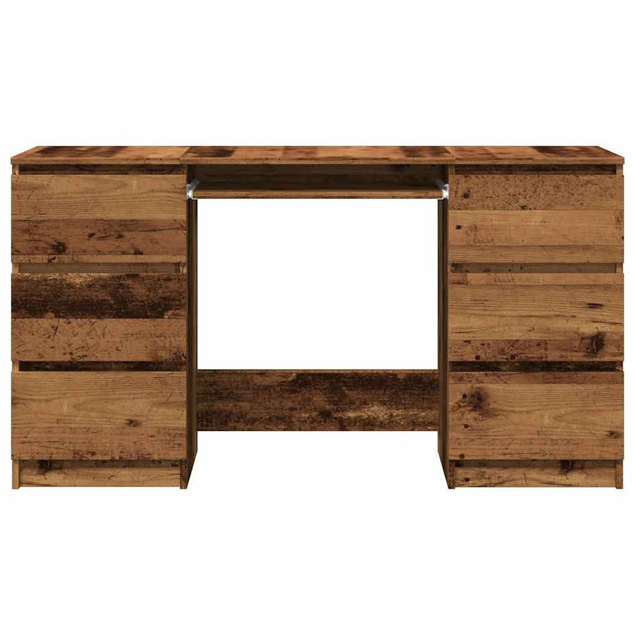 Writing Desk Old Wood 140x50x77 cm Engineered Wood