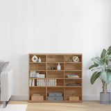 CD Cabinet Artisan Oak 100x23x89.5 cm Engineered Wood - Side View