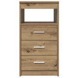 Drawer Cabinet Artisan Oak 40x50x76 cm Engineered Wood - 45-Degree Angle