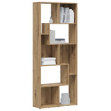 Bookcase Artisan Oak 67x24x161 cm Engineered Wood - Top-Down View
