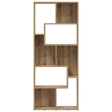 Bookcase Artisan Oak 67x24x161 cm Engineered Wood - 45-Degree Angle