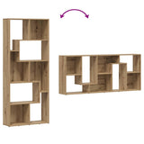 Bookcase Artisan Oak 67x24x161 cm Engineered Wood - Low Angle